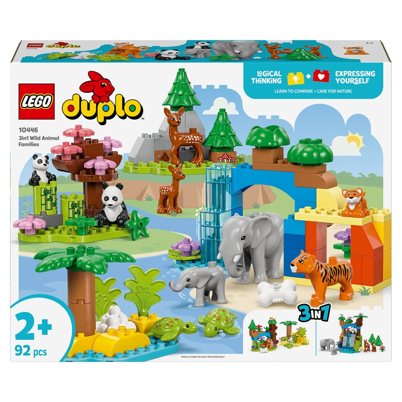 LEGO Duplo 10446 Rodiny s divými zvieratami 3 v 1